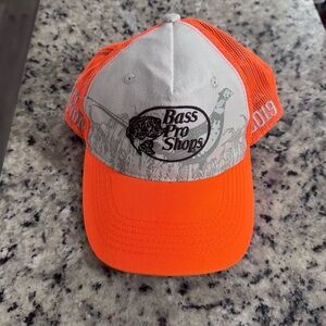 Bass Pro Shops Orange and Gray Cap